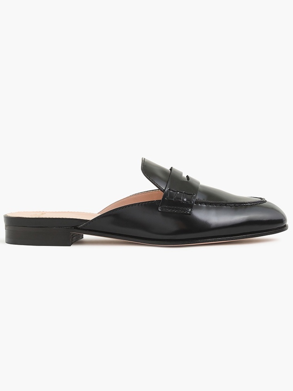 J.Crew Academy Patent Leather Penny Loafer Mules Preppy Casual Academia Size 6